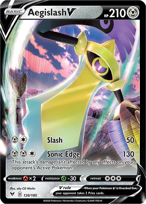 Aegislash V 126/185 (SWSH04: Vivid Voltage)  - Holofoil | Good Games Morley