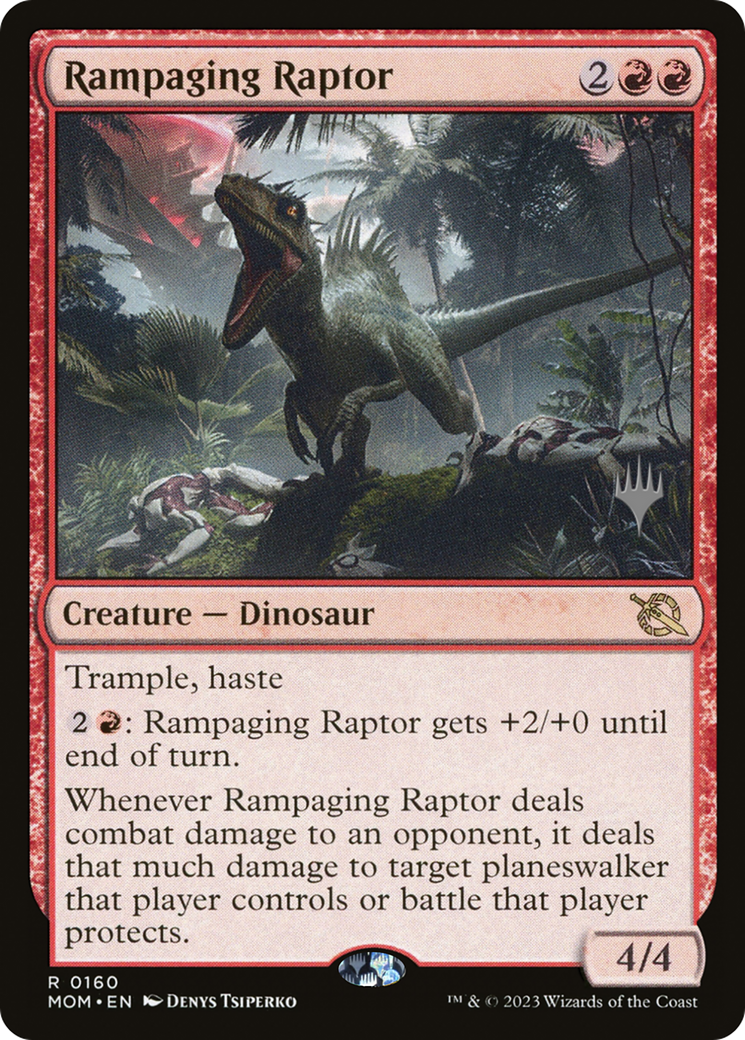 Rampaging Raptor (Promo Pack) [March of the Machine Promos] | Good Games Morley