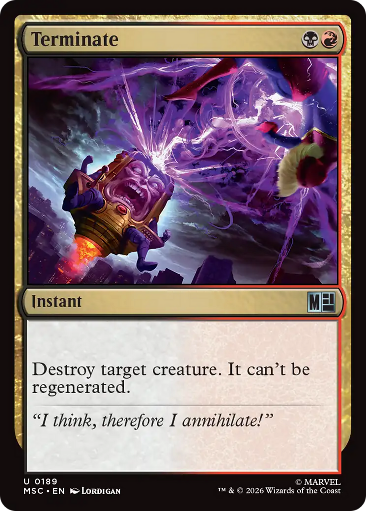 Terminate (Surge Foil) [Marvel Super Heroes Commander] | Good Games Morley