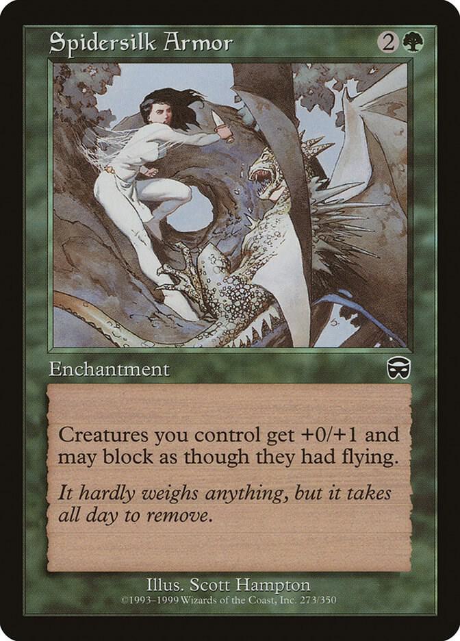 Spidersilk Armor 273/350 (Mercadian Masques)  - Foil | Good Games Morley