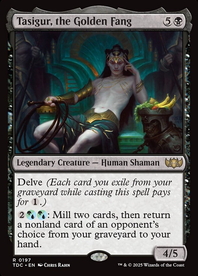 Tasigur, the Golden Fang 197 (Commander: Tarkir: Dragonstorm)  | Good Games Morley