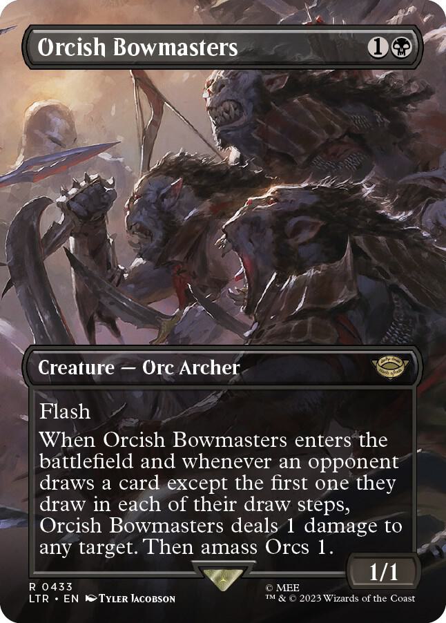 Orcish Bowmasters 433 (Universes Beyond: The Lord of the Rings: Tales of Middle-earth)  - Borderless Foil | Good Games Morley