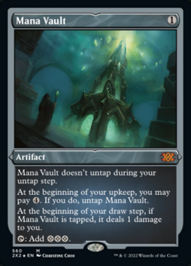 Mana Vault (Foil Etched) [Double Masters 2022] | Good Games Morley