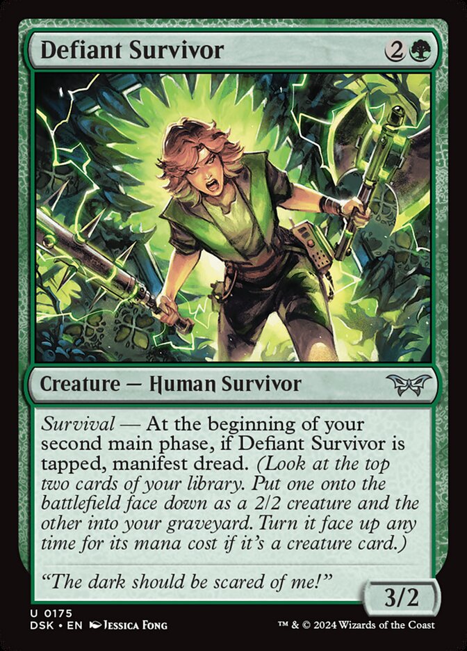 Defiant Survivor 175 (Duskmourn: House of Horror)  - Foil | Good Games Morley