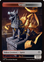 Inkling (0007) // Spirit (0011) Double-Sided Token [Secrets of Strixhaven Tokens] | Good Games Morley