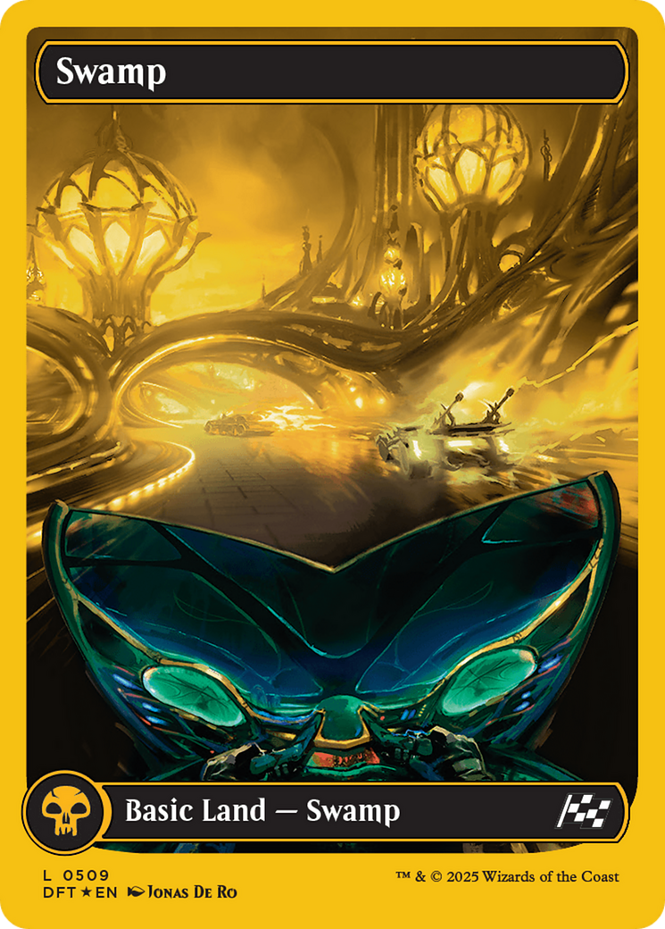 Swamp (0509) (First-Place Foil) [Aetherdrift] | Good Games Morley