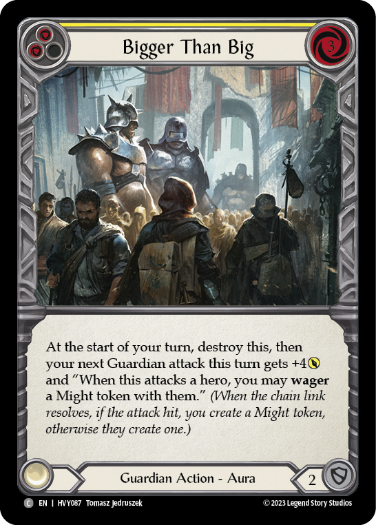 Bigger Than Big (Yellow) [HVY087] (Heavy Hitters)  Rainbow Foil | Good Games Morley