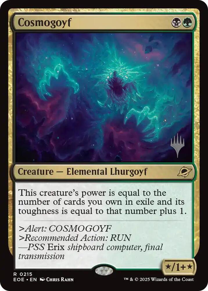 Cosmogoyf 215 (Promo Pack: Edge of Eternities)  | Good Games Morley