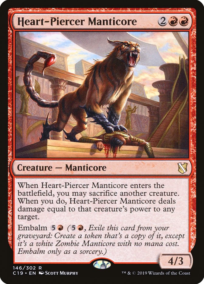 Heart-Piercer Manticore 146/302 (Commander 2019)  | Good Games Morley