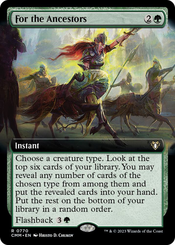 For the Ancestors 770/451 (Commander Masters)  - Extended Art | Good Games Morley