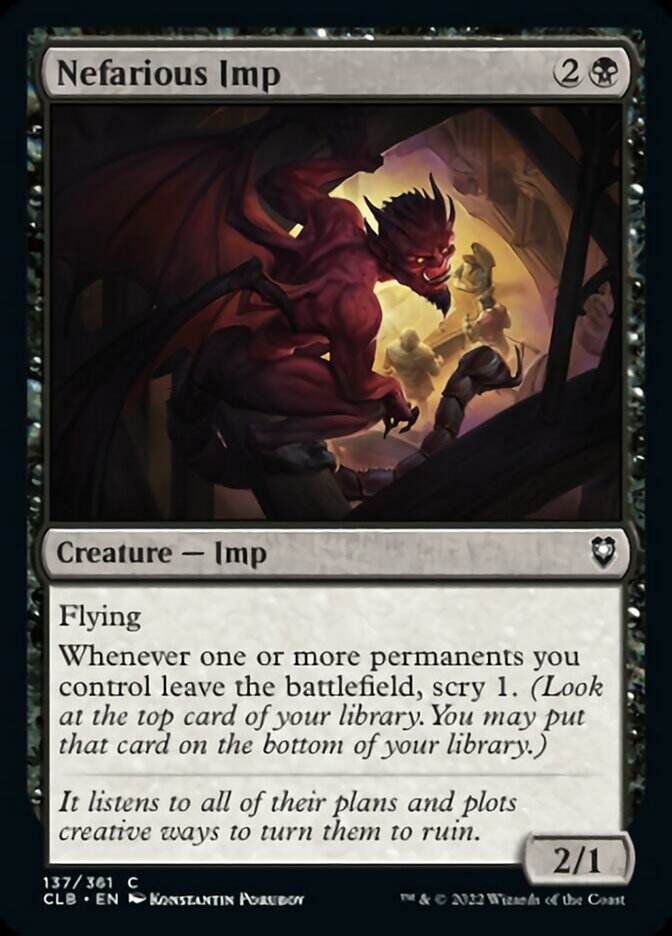 Nefarious Imp [Commander Legends: Battle for Baldur's Gate] | Good Games Morley