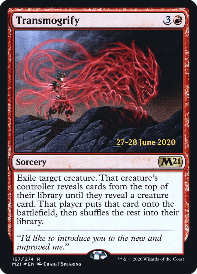 Transmogrify [Core Set 2021 Prerelease Promos] | Good Games Morley