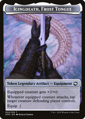 Treasure // Icingdeath, Frost Tongue Double-Sided Token [Dungeons & Dragons: Adventures in the Forgotten Realms Tokens] | Good Games Morley