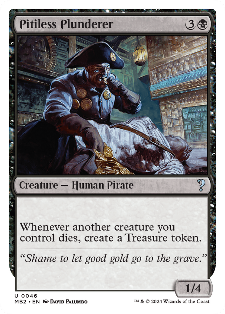 Pitiless Plunderer (White Border) [Mystery Booster 2] | Good Games Morley