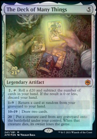 The Deck of Many Things [Dungeons & Dragons: Adventures in the Forgotten Realms Prerelease Promos] | Good Games Morley
