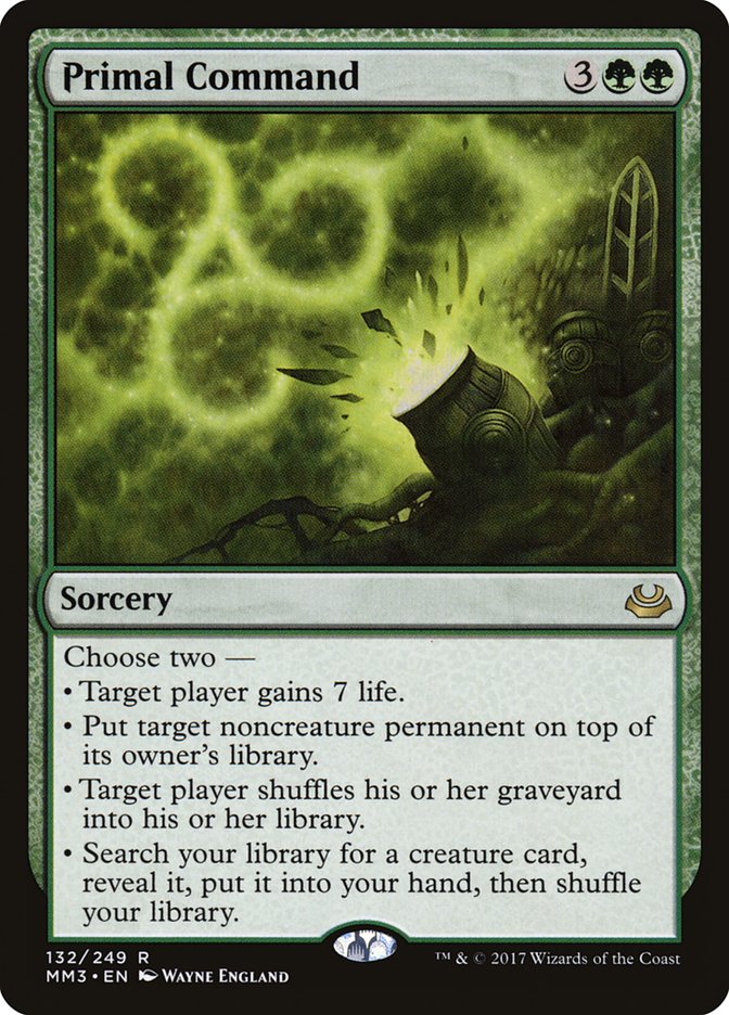 Primal Command 132/249 (Modern Masters 2017)  | Good Games Morley