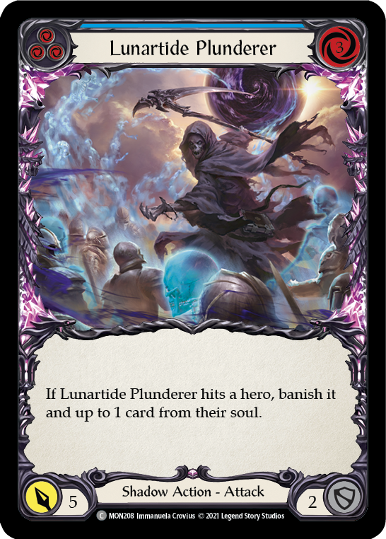 Lunartide Plunderer (Blue) [MON208] (Monarch)  1st Edition Normal | Good Games Morley