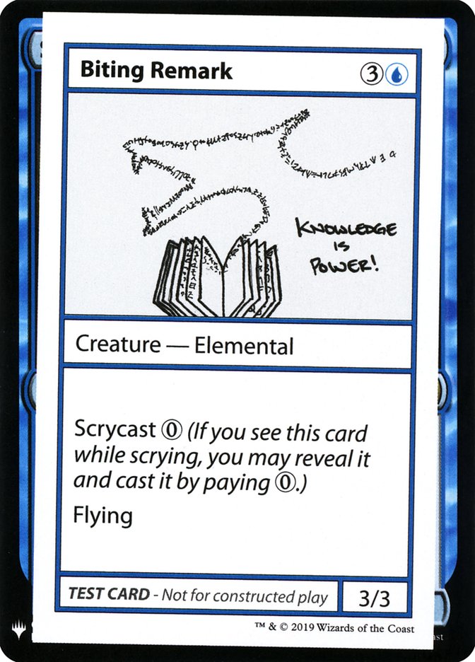 Biting Remark [Mystery Booster Playtest Cards] | Good Games Morley