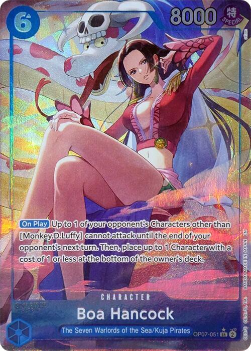 Boa Hancock (Seven Warlords of the Sea Binder Set) OP07-051 (One Piece Promotion Cards)  - Alternate Art Foil | Good Games Morley