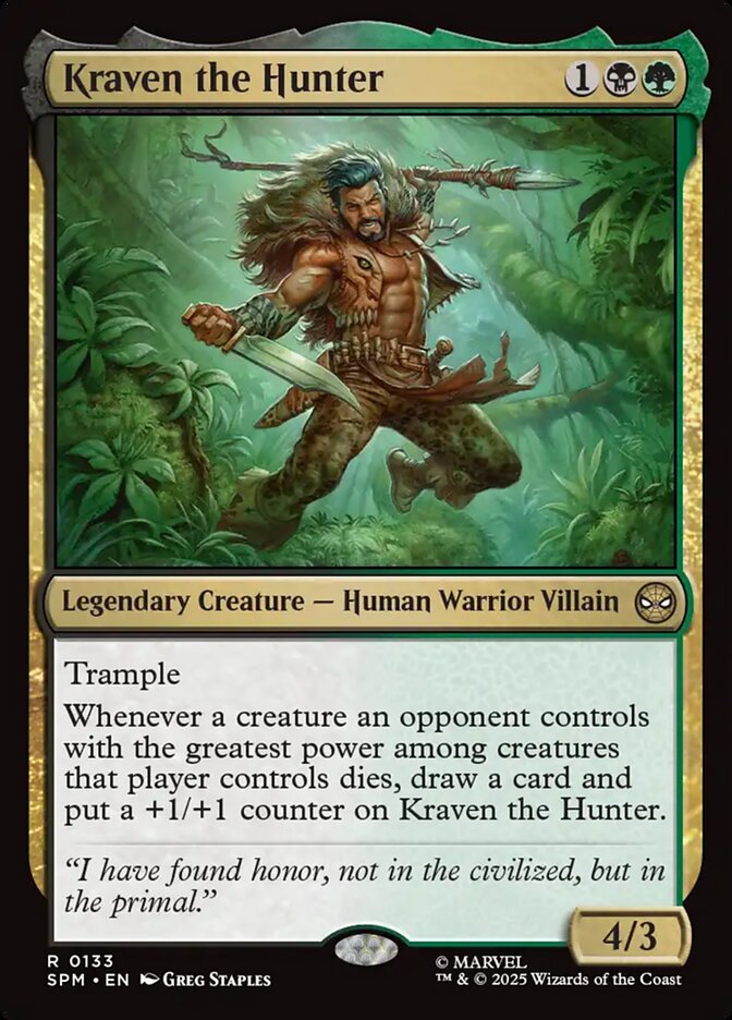 Kraven the Hunter 133/198 (Marvel's Spider-Man)  | Good Games Morley