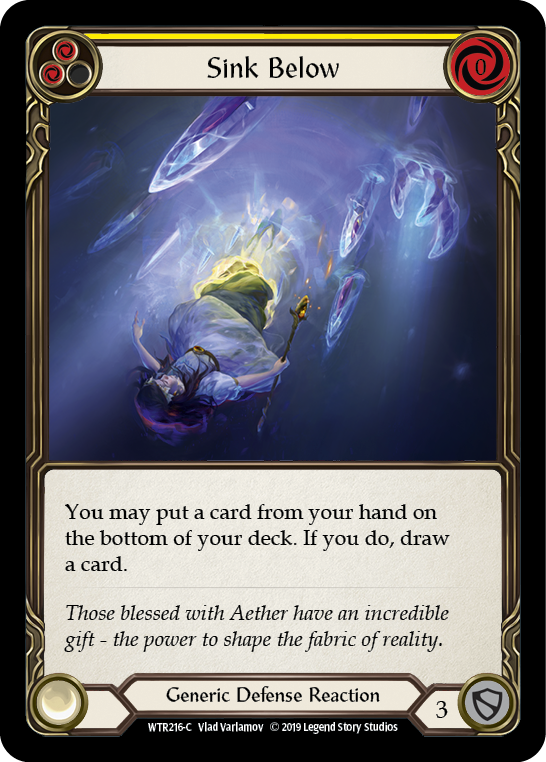 Sink Below (Yellow) [WTR216-C] (Welcome to Rathe)  Alpha Print Normal | Good Games Morley