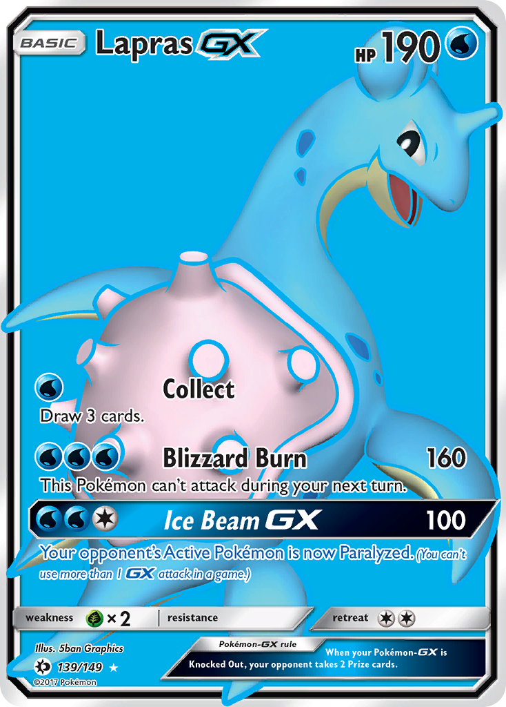 Lapras GX (139/149) [Sun & Moon: Base Set] | Good Games Morley