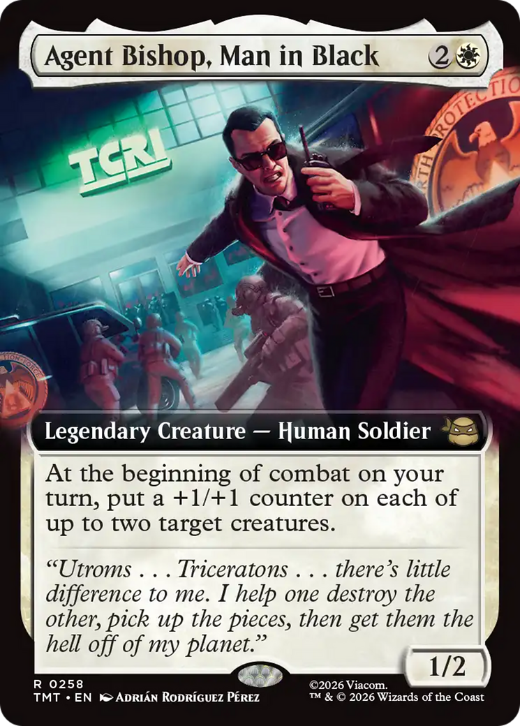 Agent Bishop, Man in Black (Extended Art) [Teenage Mutant Ninja Turtles] | Good Games Morley