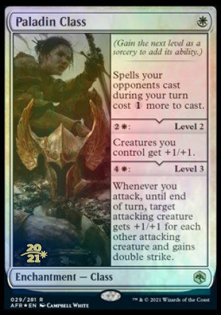 Paladin Class [Dungeons & Dragons: Adventures in the Forgotten Realms Prerelease Promos] | Good Games Morley