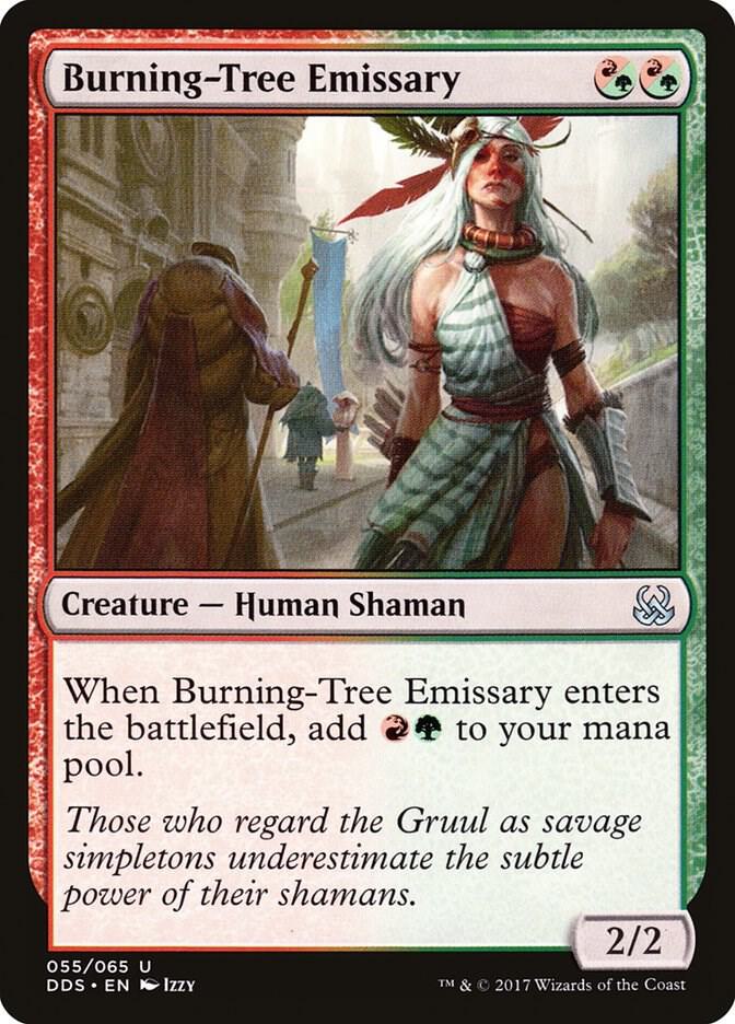Burning-Tree Emissary 55/65 (Duel Decks: Mind vs. Might)  | Good Games Morley