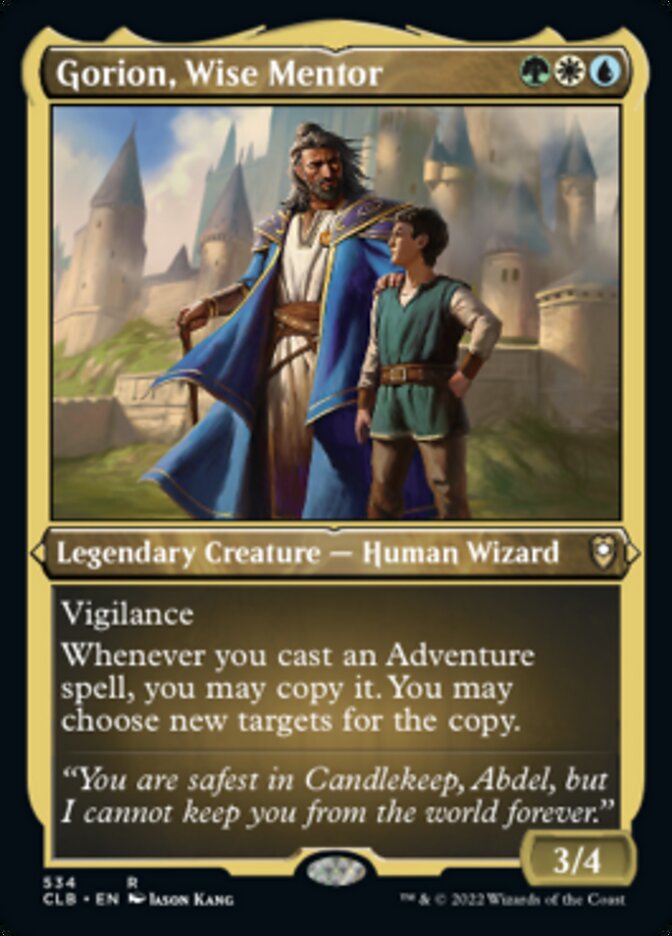 Gorion, Wise Mentor (Foil Etched) [Commander Legends: Battle for Baldur's Gate] | Good Games Morley