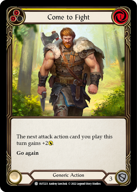 Come to Fight (Yellow) [OUT223] (Outsiders) | Good Games Morley