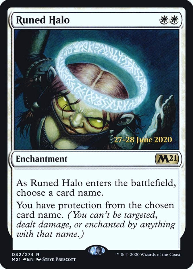 Runed Halo [Core Set 2021 Prerelease Promos] | Good Games Morley