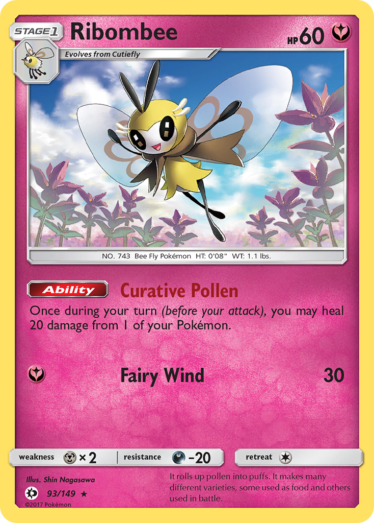 Ribombee (93/149) [Sun & Moon: Base Set] | Good Games Morley