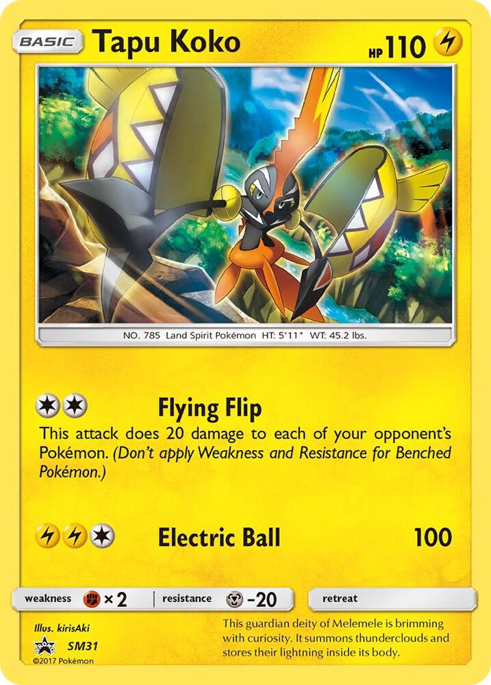 Tapu Koko SM31 (SM Promos)  - Holofoil | Good Games Morley