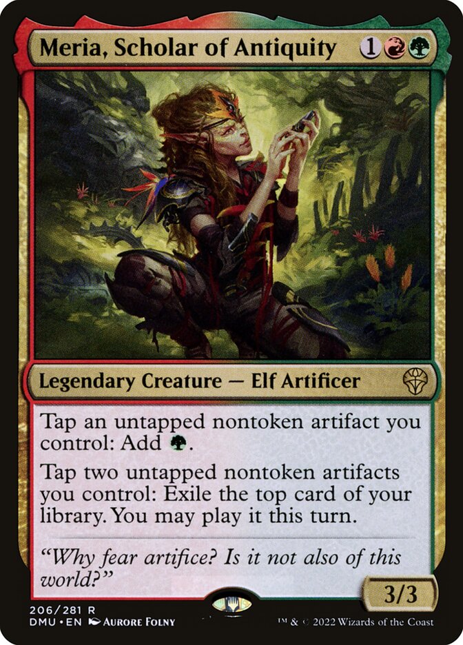 Meria Scholar of Antiquity 206 (Dominaria United)  - Foil | Good Games Morley