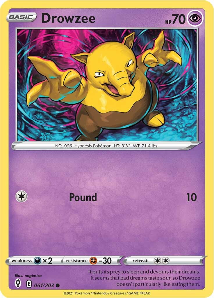 Drowzee (061/203) [Sword & Shield: Evolving Skies] | Good Games Morley