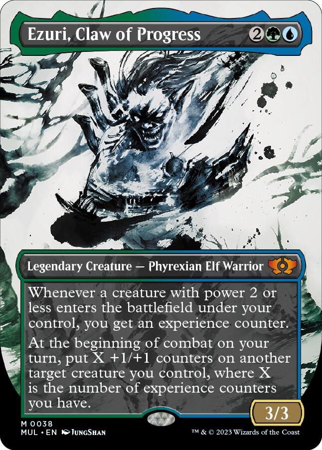 Ezuri, Claw of Progress 38 (March of the Machine: Multiverse Legends)  - Borderless Foil | Good Games Morley