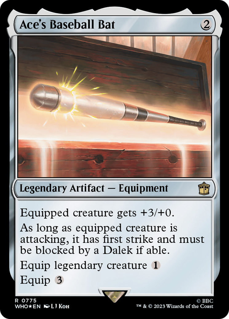 Ace's Baseball Bat (Surge Foil) [Doctor Who] | Good Games Morley