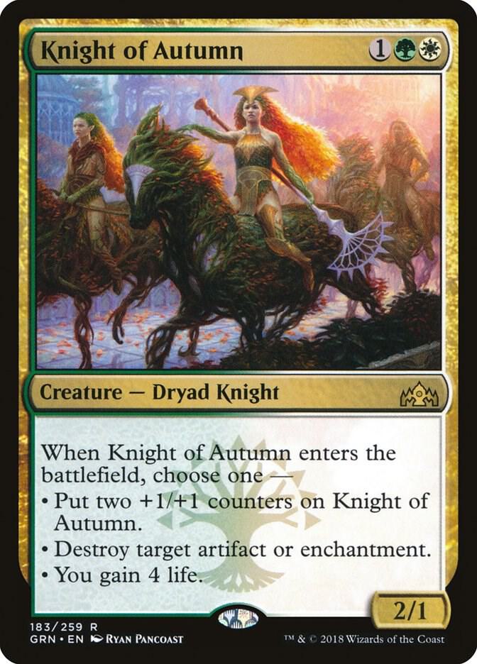 Knight of Autumn 183/259 (Guilds of Ravnica)  - Foil | Good Games Morley