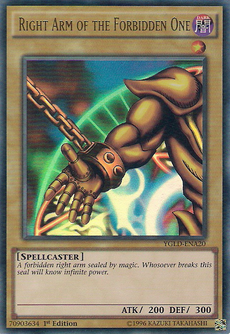 Right Arm of the Forbidden One [YGLD-ENA20] Ultra Rare | Good Games Morley