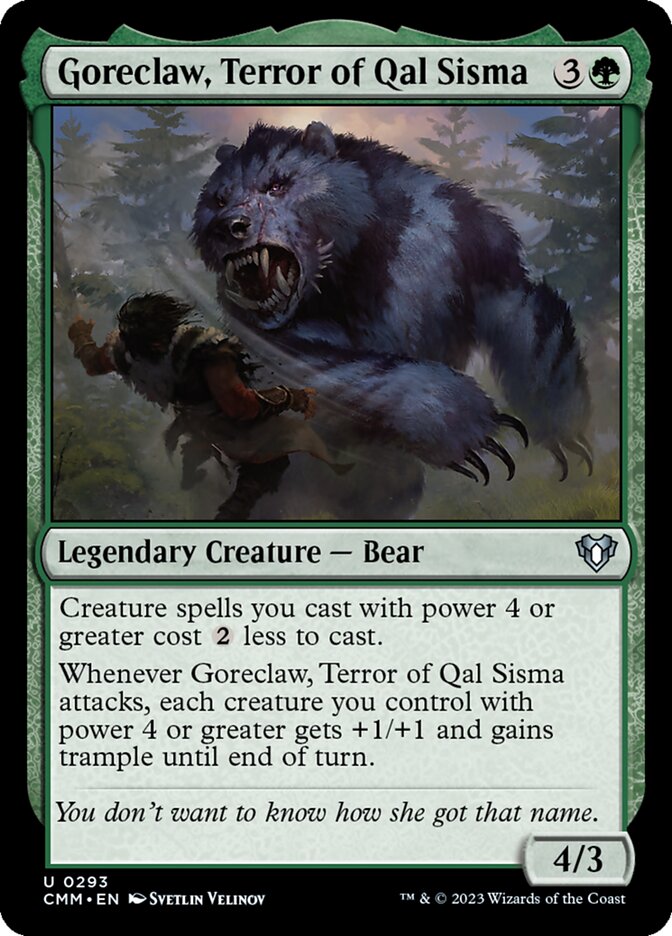 Goreclaw, Terror of Qal Sisma 293 (Commander Masters)  | Good Games Morley