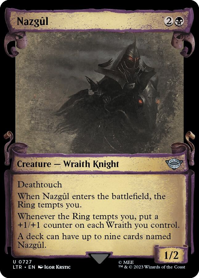Nazgûl 727 (Universes Beyond: The Lord of the Rings: Tales of Middle-earth)  - Showcase Scroll Foil | Good Games Morley