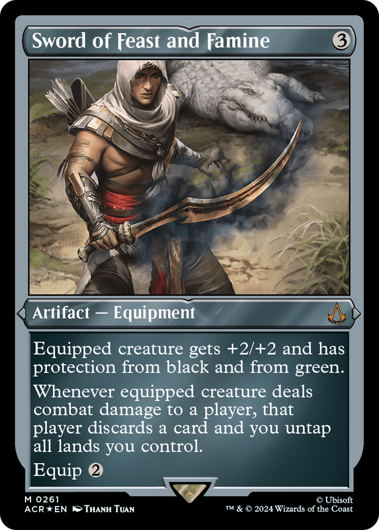 Sword of Feast and Famine (Foil Etched) [Assassin's Creed] | Good Games Morley