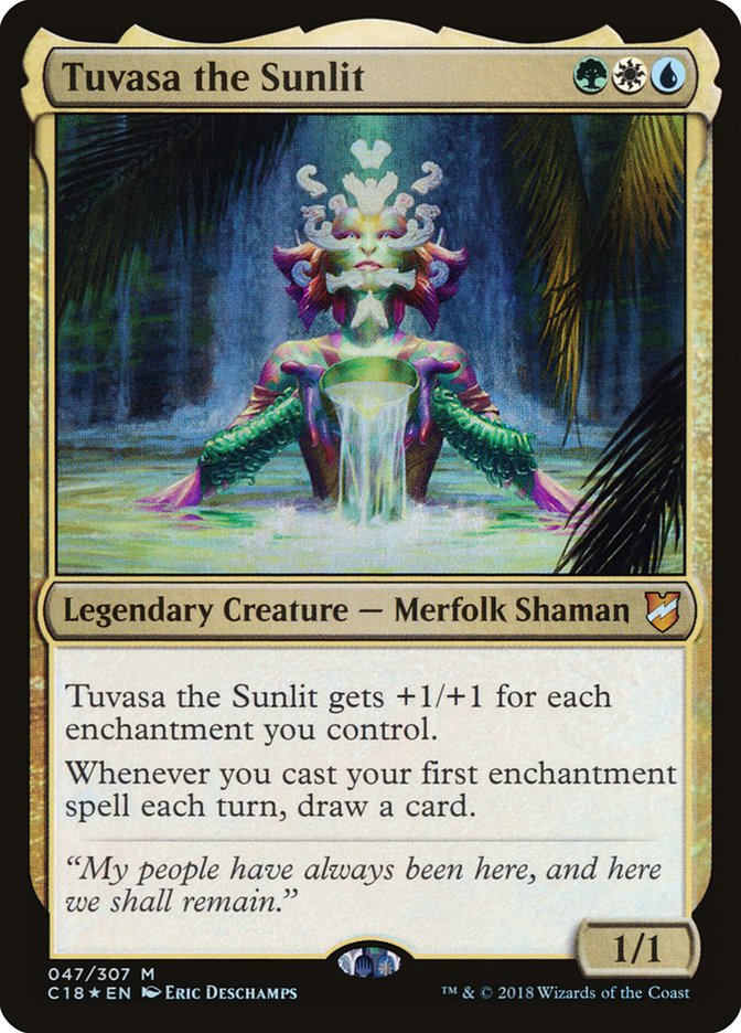 Tuvasa the Sunlit 47 (Commander 2018)  - Foil | Good Games Morley