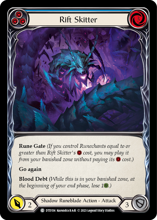 Rift Skitter (Blue) [DTD154] (Dusk Till Dawn)  Rainbow Foil | Good Games Morley