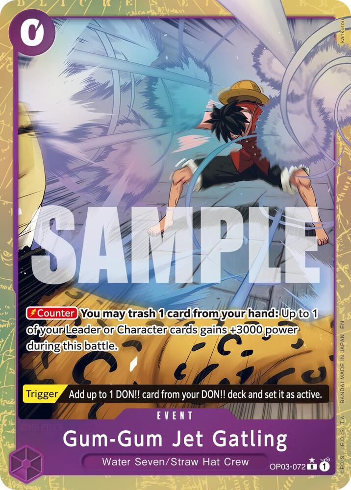 Gum-Gum Jet Gatling OP03-072 (Premium Booster -The Best- Vol. 2)  - Alternate Art Foil | Good Games Morley