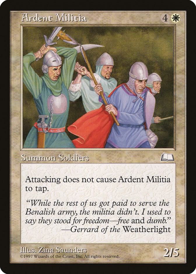 Ardent Militia 5/167 (Weatherlight)  | Good Games Morley
