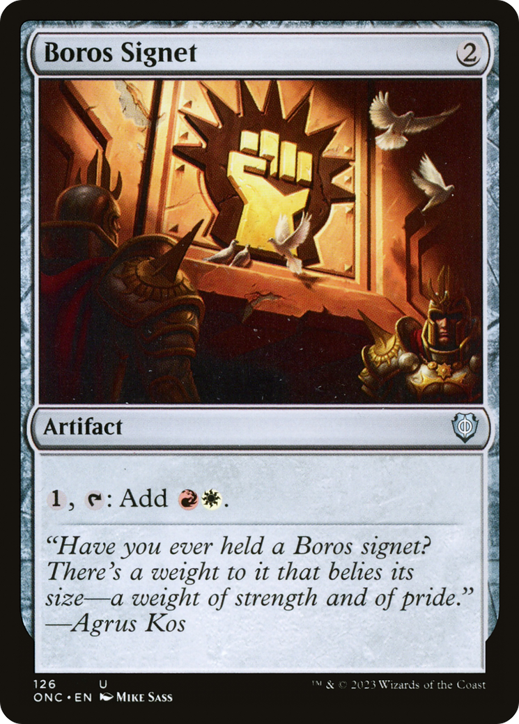 Boros Signet [Phyrexia: All Will Be One Commander] | Good Games Morley