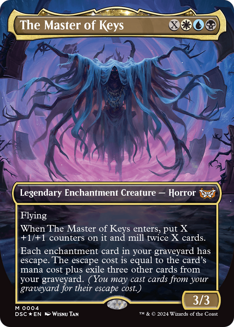 The Master of Keys (Borderless) [Duskmourn: House of Horror Commander] | Good Games Morley