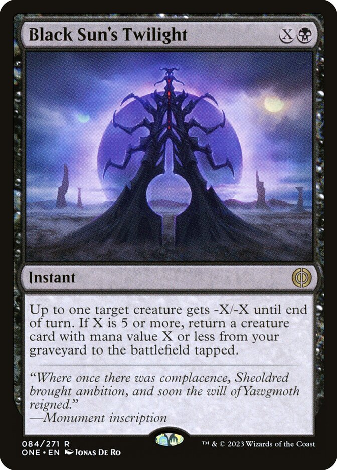 Black Sun's Twilight 84 (Phyrexia: All Will Be One)  - Foil | Good Games Morley